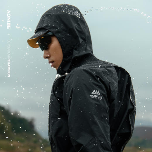 奥尼捷轻便越野跑冲锋衣跑步运动男女防风防水户外专业压胶风衣/FM5216 商品图0