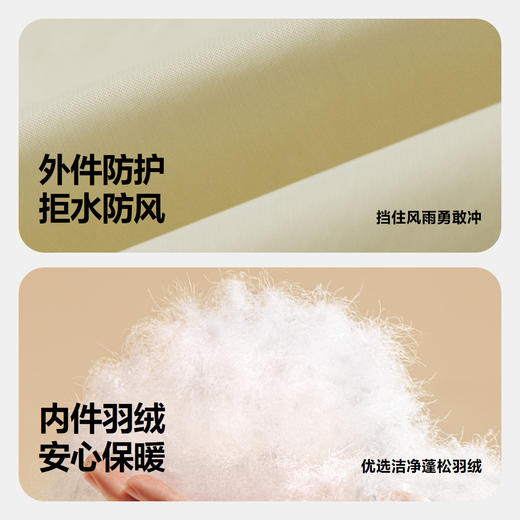 【防水透湿】迷你巴拉冬季新款男女童亲子羽绒服抗静电两件套 商品图3