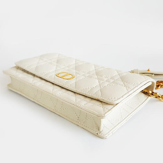 【95新】Dior迪奥S5091UWHC_M030白色全皮Caro woc腰包胸包腋下包链条包女士031125TJ46 商品图7