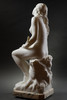 独角鹿西洋古董19世纪末20世纪初法国雕塑家Laurent-Honoré Marqueste签名创作人物主题卡拉拉大理石雕塑作品《蝉之女神》 商品缩略图3