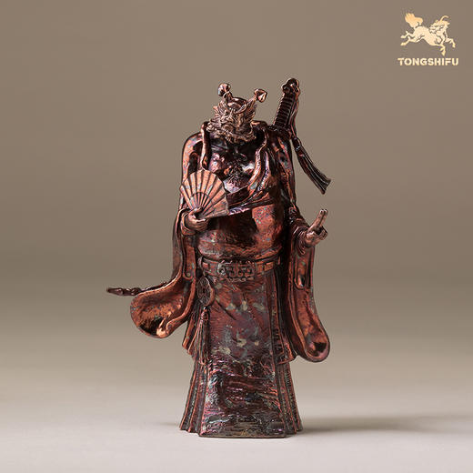 铜师傅《钟馗神威》客厅桌面紫铜摆件 家居装饰工艺品摆件 商品图3
