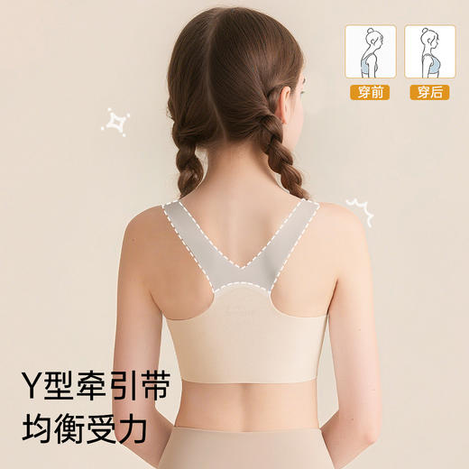A5-【三阶段初高中生少女文胸】内衣14-18岁学生无痕防凸点文胸  菁梦花园/悦动青甜莓蜜语/兔耳摇摇【青春系列】 商品图11