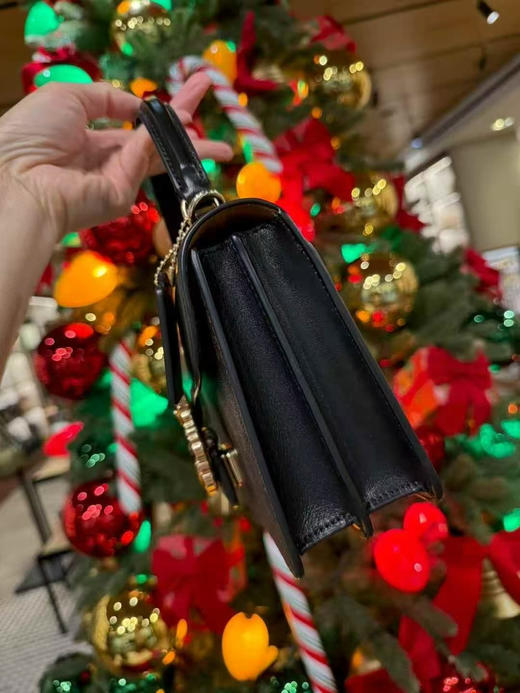 上新折扣1599￥🇺🇸直邮✈️黑棕色老花Coach新款Courtney 水晶扣方盒子包，🉑手提斜挎 商品图2