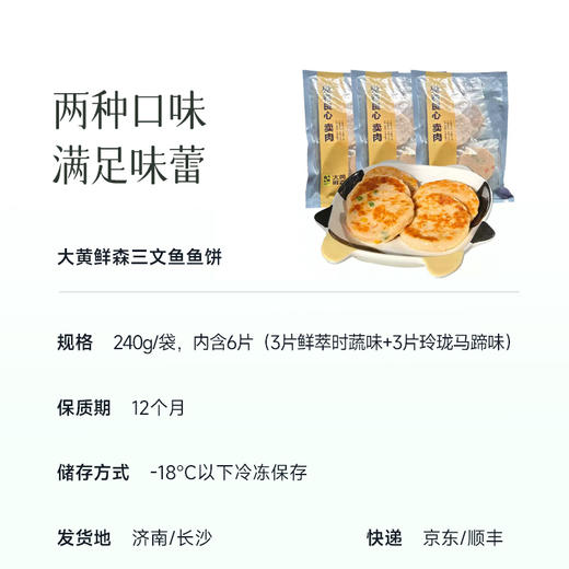 【三文鱼鱼饼】高蛋白+DHA "移动营养库" 鲜甜好味道~ 商品图5