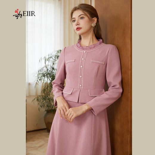 司歌弹力假两件连衣裙秋冬收腰A921006X 商品图1