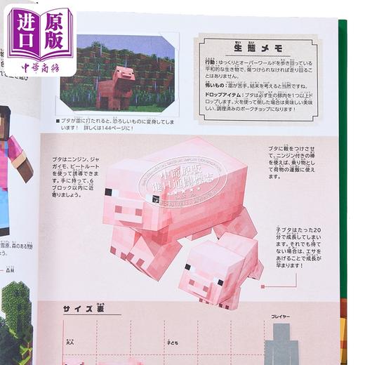 【中商原版】我的世界 Minecraft 官方NPC大图鉴 完全解说我的世界NPC 究极指导书 日文原版画集 マインクラフト 公式モブ大図鑑 商品图2
