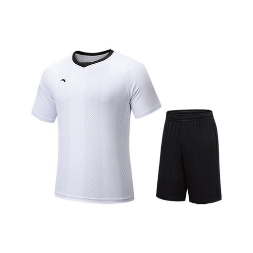 超级安踏男子速干足球套装透气亲肤比赛服运动短袖短裤152541201U 商品图0