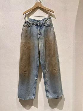 中性款做旧牛仔裤长裤LA001