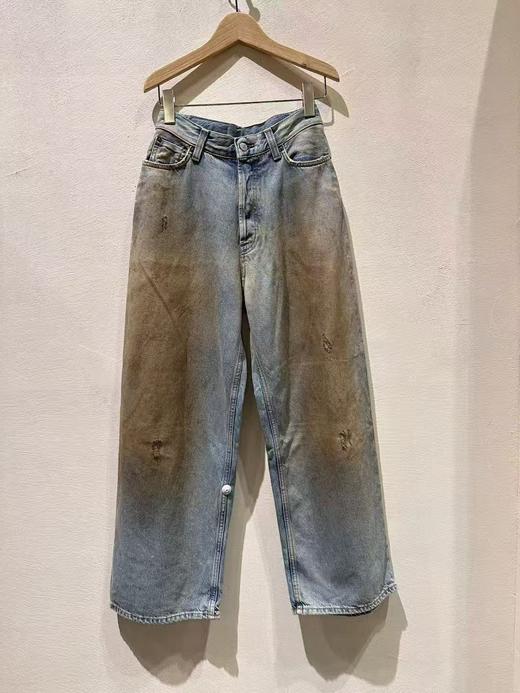 中性款做旧牛仔裤长裤LA001 商品图0