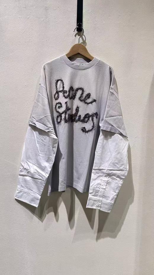 女款logo刺绣长袖T恤hu001 商品图0