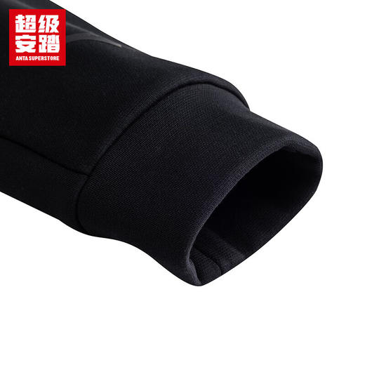 超级安踏加绒连帽运动外套男士秋冬保暖训练针织修身夹克外套男152547704U 商品图6