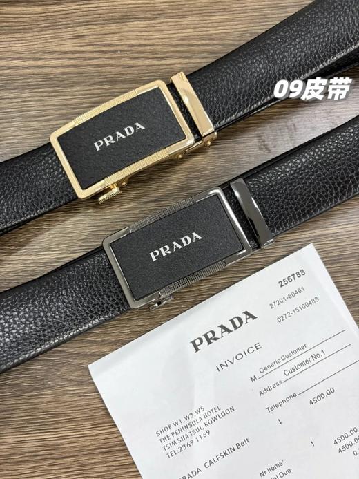 男士双扣腰带自动扣纯牛皮腰带 商品图6