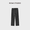 ROMI STUDIO“棕标系列”植鞣弹力羊皮垂感哑光九分皮裤RWCAXG6473 商品缩略图0