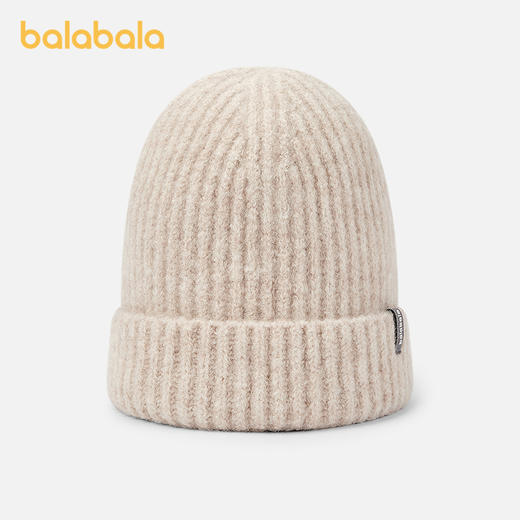 巴拉巴拉儿童帽子男女童比尼帽柔软舒适保暖冬季精致时尚简约外出 商品图0