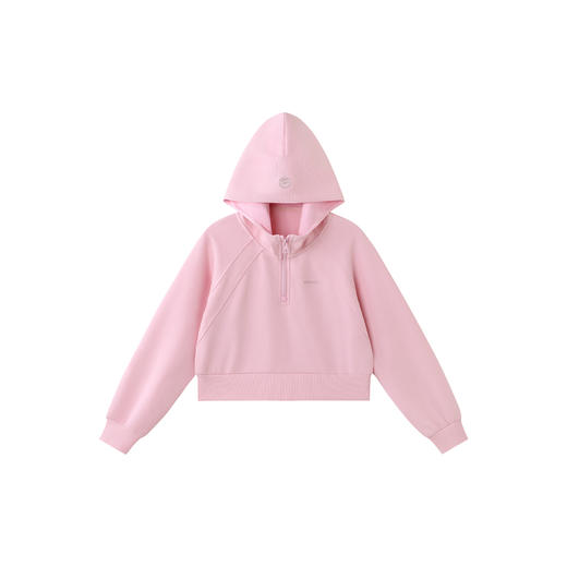 英氏儿童卫衣连帽绒衫春秋女宝宝套头衫简约百搭休闲内搭舒适 商品图4