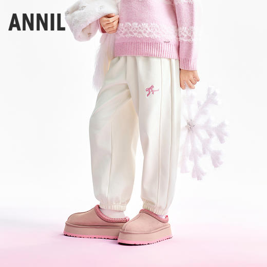 【实体店同款】女童全腰针织长裤冬季新款安奈儿童装AG546083 商品图0