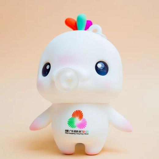 【官方正品】2024十五运会喜洋洋吹泡泡变色解压玩具 钥匙扣车挂饰 商品图4