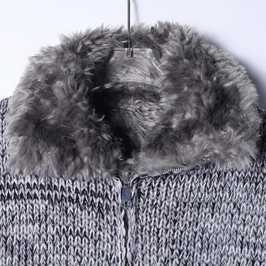 SDSA男士秋冬新款痞帅男装简约时尚双面可穿拉链毛衣外套百搭时尚 商品图1