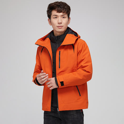 個调冬季新款可拆卸内胆户外休闲连帽羽绒冲锋衣外套6866 商品图1