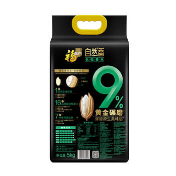 福临门 自然香 长粒香大米 东北大米 10斤 9%黄金碾磨技术 商品图0