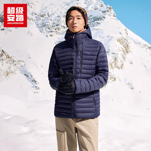 超级安踏轻暖羽绒服 | 石墨烯保暖外套男秋冬防水夹克152546916U 商品图3