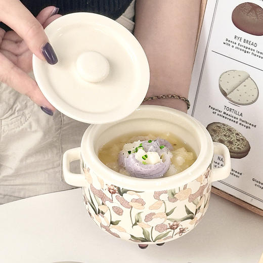 鸢尾花双盖炖盅500ml 商品图6