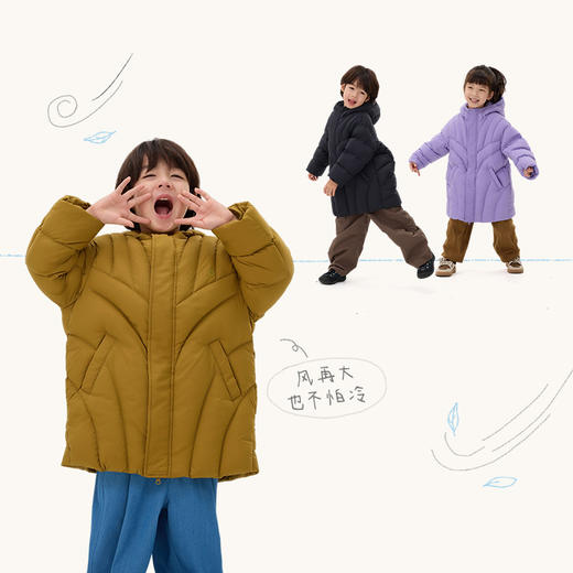 【Q21品牌直发】嘎嘎羽绒哑光长款外套 商品图2