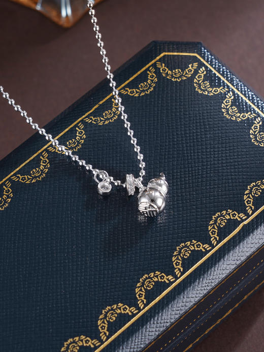 子佩集S925银【灵葫雅趣】套链【FYL-1694101】纯银葫芦佛珠链项链2504 商品图0