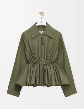 女款收腰翻领外套lv014