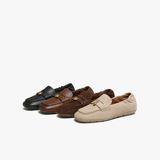 【云粉节】BF楼百思图2026春季新款舒适柔软羊皮乐福鞋小皮鞋女单鞋UXE04AA6吊牌价859，现价430 商品图0