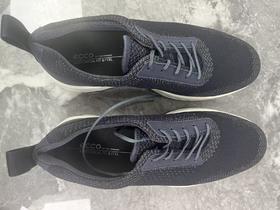 瑕疵ECCO/爱步 男士春秋防滑网眼透气系带圆头休闲鞋板鞋 混动520414