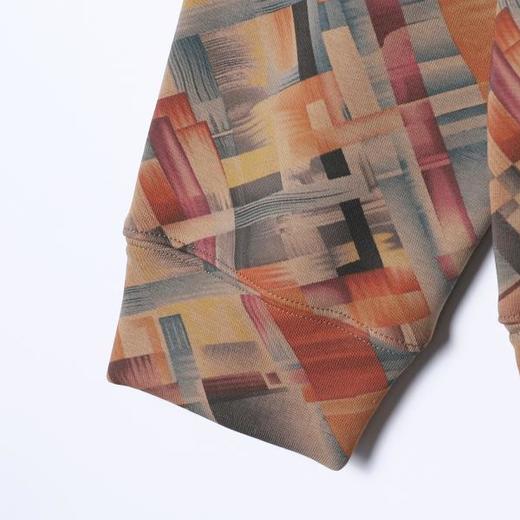 WY1329SDSA男士秋冬新款痞帅男装潮牌不规则拼色连帽卫衣百搭时尚上衣 商品图4