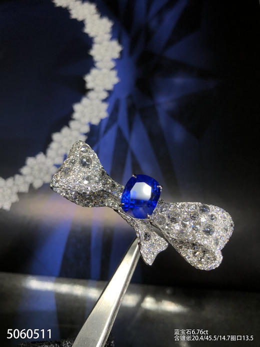 产自缅甸的蓝宝石戒指，6.76ct【5060511】具体价格微信咨询 商品图3