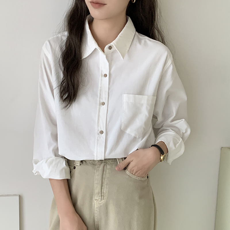 Avann灯芯绒宽松净版叠穿上衣5153