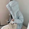 90白鸭绒2025冬新款连帽宽松茧型云朵泡芙羽绒服女中长款显瘦加厚 2508 商品缩略图13