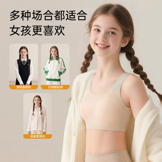 A5-【三阶段初高中生少女文胸】内衣14-18岁学生无痕防凸点文胸  菁梦花园/悦动青甜莓蜜语/兔耳摇摇【青春系列】 商品图13