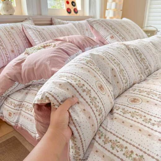 【多妈团购 云感四件套】亲肤舒适 吸湿透气，四季皆宜，被角绑带，不移位，活性印染可机洗，排汗透气-南通智锦 商品图4