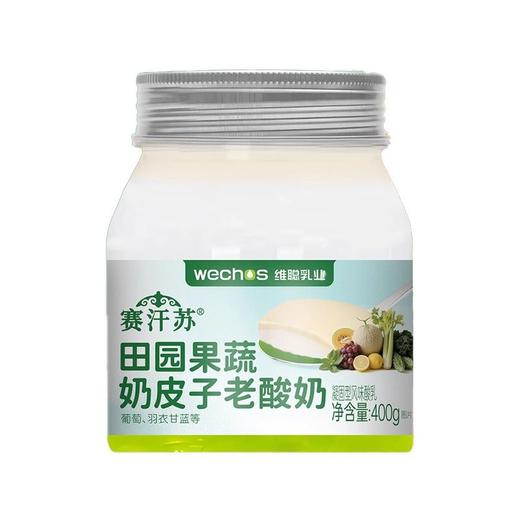 赛汗苏 田园果蔬奶皮子酸奶 400g/杯 商品图0