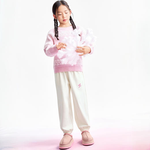 【实体店同款】女童长袖针织衫冬季新款安奈儿童装AG544067 商品图5