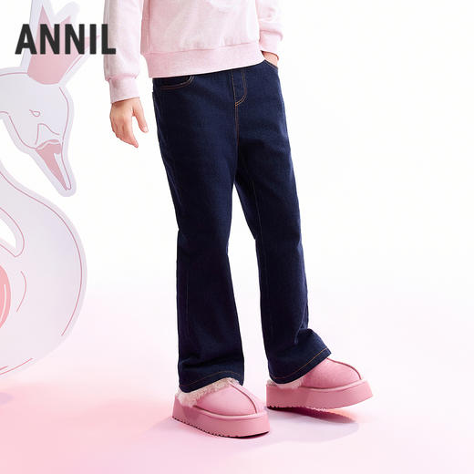 【实体店同款】女童全腰棉裤冬季新款安奈儿童装AG546073 商品图2