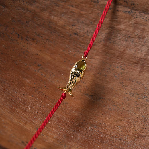 北京仓｜Chan Luu-Mini Koi-红色 小鱼 橄榄石 脚链［美国设计师］ 商品图2