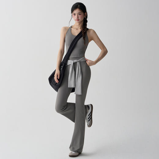 跃牌【禅语梵心】翘臀无尺码裸感喇叭裤瑜伽裤女高腰收腹运动美臀健身裤瑜伽长裤CK3449 商品图4