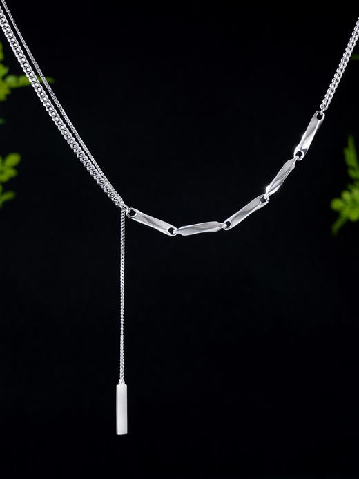 子佩集S925银【清风之舞】项链纯银【AE00091】原创2双层2501 商品图0