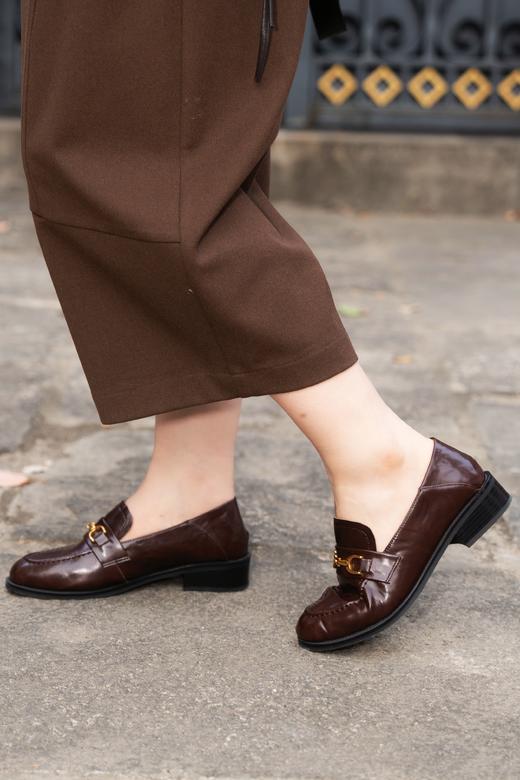 15天发货【「全真皮」通勤乐福鞋】36-43码，深棕色，鞋面羊皮，内里猪皮，鞋垫羊皮，橡胶大底，3cm刚好的高度，走到哪都舒服！ 商品图11