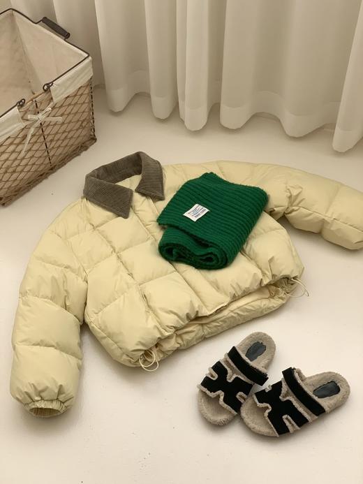 【YW】无忧购韩系白鸭绒灯芯绒领羽绒服女短款甜美小个子面包服25021（截单后7天发货） 商品图13