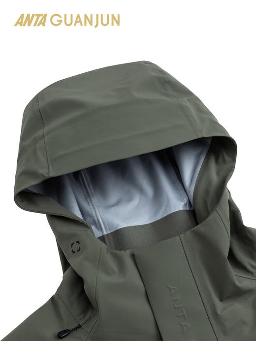 安踏冠军山锋梭织三合一冲锋衣防水透湿徒步两件套保暖男士152540613 商品图4