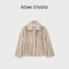 ROMISTUDIO“丹麦天鹅绒”顶奢水貂母皮正肩小翻领皮草 RWCWWG6741 商品缩略图1