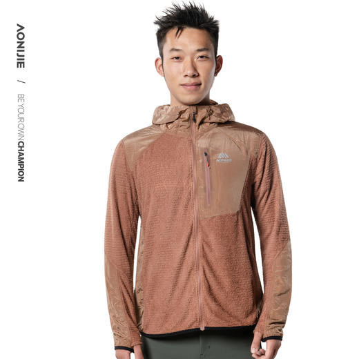 奥尼捷P绒连帽夹克超轻保暖透气夹克易打理耐造户外男女运动外套夹克 商品图4