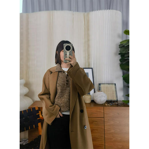 守护者 100% 羊毛 polo 领背心 ——ABC 三股花式纱 百搭显瘦的穿搭万金油 复古时髦新色 商品图3