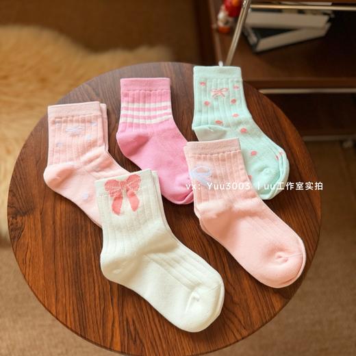 （FL代工厂做的外贸单）出口日本的95％天竺棉儿童袜~ 商品图2